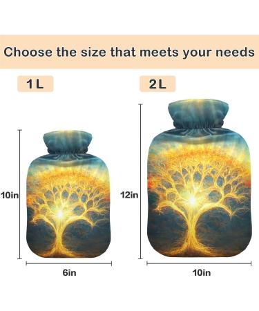 Buy Naanle Tree of Life Heat Bottle 2L - Transparent Hot Water Bottle with Lid for Pain Relief & Therapy | International Shipping Available - Buy Online on GoSupps.com