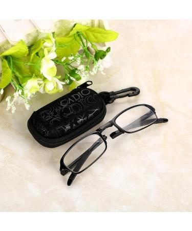 Portable Foldable Reading Glasses for Presbyopia - Ultra-Thin Unisex Clip Nose Glasses with Keychain Case (2.5) - Buy Online on GoSupps.com