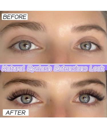 Natural Cluster Lashes CC Curl 168 Pcs Wispy Lash Extensions 9-11MM Mixed Lengths Eyelash Extension Individuals Self Application DIY at Home by Mavphne - Buy Online on GoSupps.com