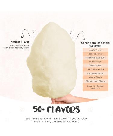 Baking Beauty Premium Apricot Flavour Floss Sugar for Cotton Candy - 800g Bulk Pack | Natural Ingredients for Perfect Cotton Candy | Ideal for Every Occasion - Buy Online on GoSupps.com