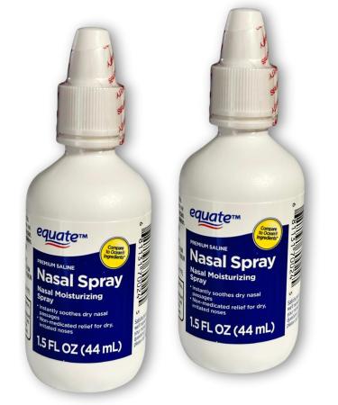 Nasal Spray Premium Saline Moisturizing Liquid Mist for Nasal Congestion Gentle & Non-Medicated Daily Use for All Seasons 1.5 fl oz (Pack of 2) Boxed by Fusion Shop Store - Buy Online on GoSupps.com