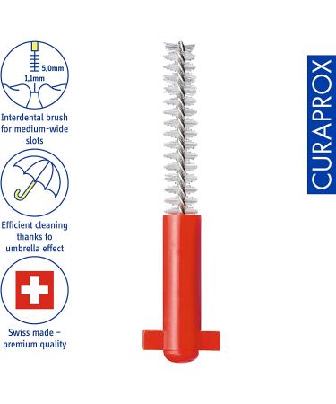 Curaprox CPS 07 Prime Refill Interdental Brushes - Red (8 Count) - Buy Online on GoSupps.com