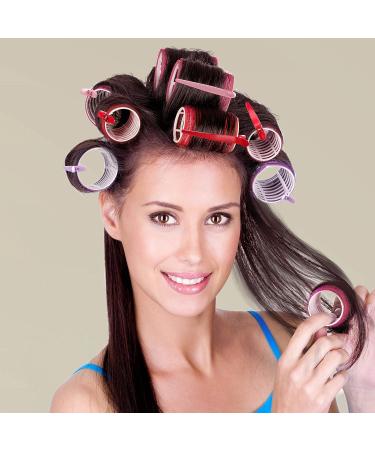 Jumbo Hair Rollers for Long Hair | Bmeliora Purple Rollers - Buy Online on GoSupps.com