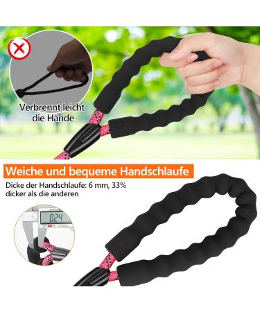X Xben 12m Dog Tow Line - Thick Leash with Padded Handle for Small & Medium Dogs | Lockable Carabiner | Pink - Buy Online on GoSupps.com