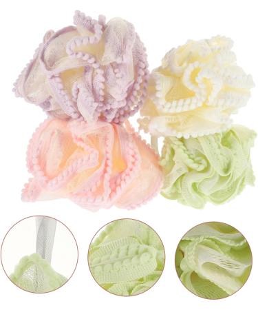 Healeved Shower Loofah 4pcs - Soft Bath Sponges & Exfoliating Scrubbers for a Refreshing Clean | International Shipping Available - Buy Online on GoSupps.com