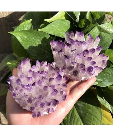 for 400-500G+Natural Purple Quartz Quartz Cluster Crystal Purple Quartz Point Specimen Degaussing Decor Collect Stone Mineral Specimen - Buy Online on GoSupps.com
