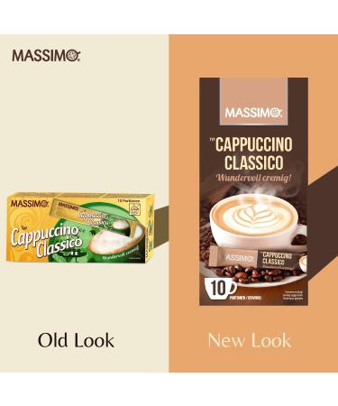  MASSIMO MASSIMO Classico Cappuccino 160 Sticks 16 x 10 Sticks 12.5g Cocoa Powder Soluble Coffee Instant Capccino Quick Brew - Buy Online on GoSupps.com