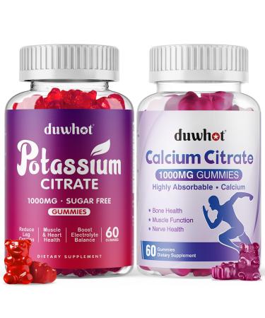 Potassium Citrate 1000mg Gummies Calcium Citrate 1000mg Gummies Support Leg Cramp Bone & Muscle Health