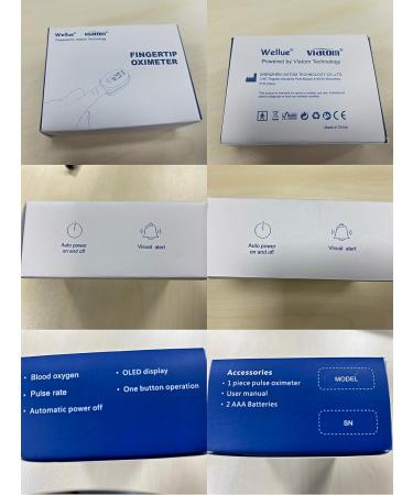 Wellue Bluetooth Fingertip Pulse Oximeter - Monitor Blood Oxygen & Pulse Rate | Free App Included - International Shipping - Buy Online on GoSupps.com