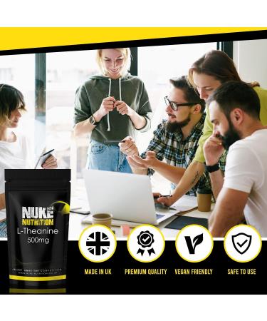 Nuke Nutrition L-Theanine 500mg - 120 Tablets | Enhanced Sleep Aid | Boost Focus & Relieve Stress | Pure & Natural Formula | Filler-Free | Easy Swallow Pills - Buy Online on GoSupps.com
