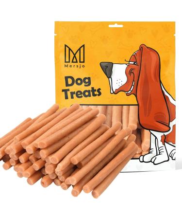 Mersjo Hundeleckerli - 85% High Meat Dog Treats | Grain & Sugar-Free Salmon Cabanos Natural Chewing Aid 500g - Buy Online on GoSupps.com