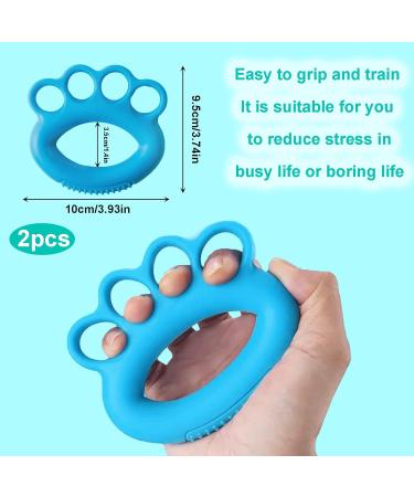 Yzwuyou Hand Grip Strengthener Set - 2Pcs Finger Exerciser Stress Balls for Arthritis, Elderly & Children - Hand Squeeze Exercise for Adults - Buy Online on GoSupps.com