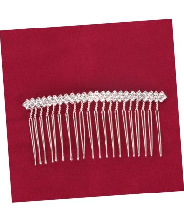 Beaupretty Hair Accessories Hair Insert Comb Bridal Side Comb Bow Hair Clips Bridal Hair Clip French Comb Rhinestone Headdress Bang Comb Double Rows Rhinestone Hair Pin Hair Comb - Buy Online on GoSupps.com