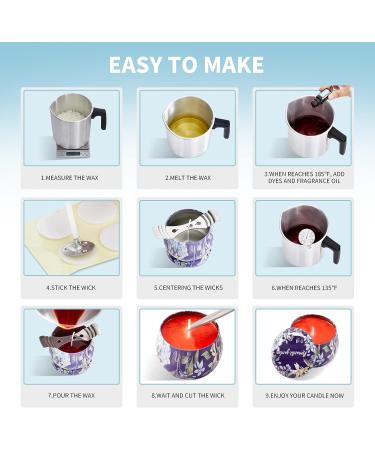 Colorvela Candle Making Kit for Kids and Women - Complete Supplies with Wax Melter, Soy Wax, Flower Candle Tins - Ideal for Home Decor and Family Life - Buy Online on GoSupps.com