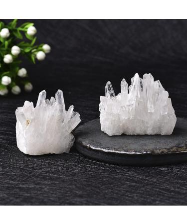 Natural Crystal Rough 1PC Natural Crystal Cluster Original Specimen Piece High Penetration Crystal Trophy Home Decor Gift (Color : White Size : 40-60g) 40-60g White - Buy Online on GoSupps.com