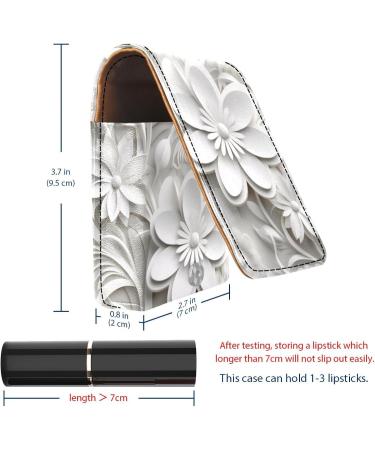 Travel Lipstick Organizer Case - Portable Makeup Bag with Mirror | Floral Pattern | International Shipping - Buy Online on GoSupps.com