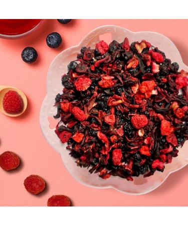 Strawberry Blueberry Fruit Tea Roselle Flower Tea Flower Tea No-cook Fruit Tea (100g/ bottle) - Buy Online on GoSupps.com