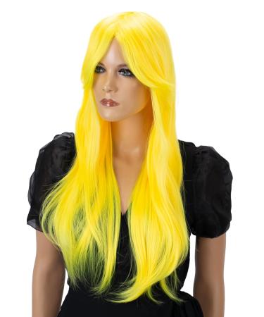 CAISHA 70cm Kiara Per cke f r Fasching Karneval & Cosplay | Lange Gelbe Party Per cke kaufen - Internationaler Versand - Buy Online on GoSupps.com