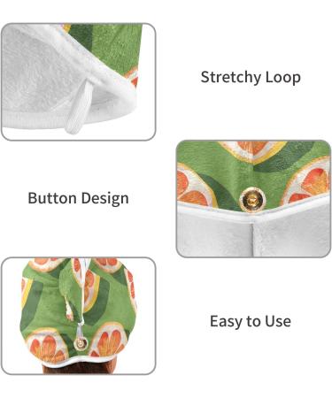 Super Absorbent Citrus Hair Towel 2 Pack | Quick Dry Hair Turbans for Women & Girls | Ideal for Fast Drying & Easy Styling - Buy Online on GoSupps.com