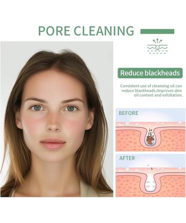 Face Cleansing Oil Pore Control Oil Cleanser Blackhead Melting Makeup Remover Deep Cleansing Oil 200ml Pure And Light Oil With Fresh Cleansing Effect - Buy Online on GoSupps.com