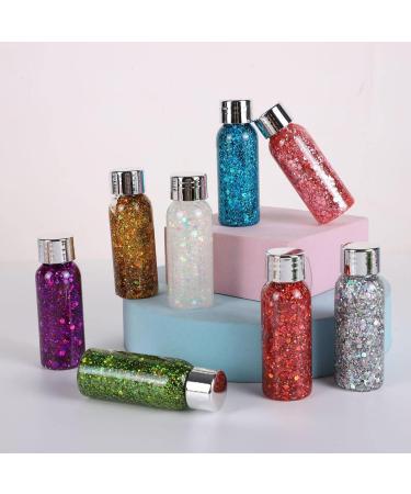 Buy Body Glitter Gel - Mermaid Sequins Chunky Glitter for Face Eyes Hair & Nails (2 Pack - Color G) | Long Lasting Sparkling Makeup Accessories - Buy Online on GoSupps.com