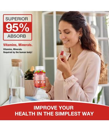 Calcium 1200mg with Vitamin D3, K2, Calcium Citrate Gummies with Magnesium Zinc, Calcium Supplements for Women for Bones Strength, Muscle & Immune Support, 60 Chewable Gummies - Buy Online on GoSupps.com