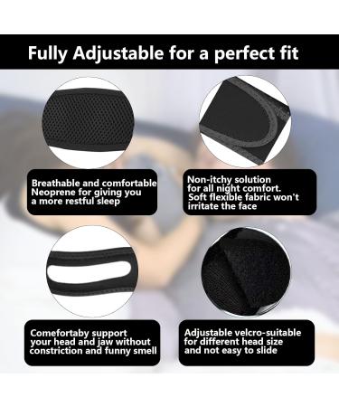 AZWOOD Adjustable Anti Snore Chin Strap - Effective Snoring Solution for Men and Women - Comfortable Stopper Snore Sleep Aid - Buy Online on GoSupps.com