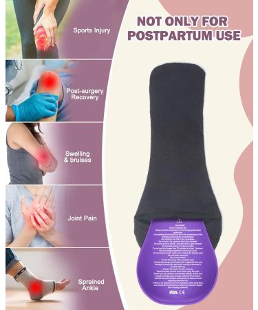 Perineal Ice Packs for Postpartum Pain Relief - Reusable Hot & Cold Pads for Pregnancy & Hemorrhoids - Includes 2 Ice Packs with 4 Washable Sleeves - 6 PCS - Buy Online on GoSupps.com