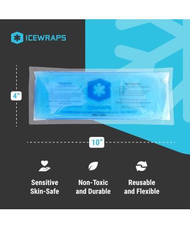 ICEWRAPS 4x10 Reusable Perineal Ice Packs for Postpartum - Pack of 2 Cooling Ice Pack Pads - Buy Online on GoSupps.com