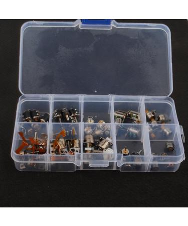 50pcs 3-5V dc 4 Wire 2 Phase Micro Stepper Motor Mini Stepping Motor 10 Types 5pcs Each Miniature Stepper Motor Assorted with Box - Buy Online on GoSupps.com