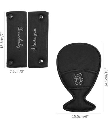 GanEn Stroller Infant Car Seat Harness Pads - Shoulder Strap Comfort Cushion - 3 Count - Buy Online on GoSupps.com