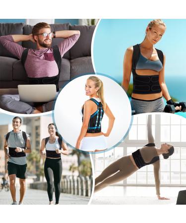 Back Brace Posture Corrector for Men & Women | Adjustable Kyphosis & Scoliosis Relief | Small Size for Waist Back & Shoulder Pain - Buy Online on GoSupps.com