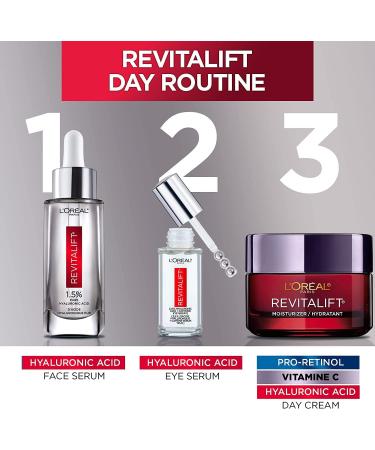 L'Oreal Paris Revitalift Triple Power LZR Anti Aging Day & Night Face Cream With Pro Retinol Vitamin C + Hyaluronic Acid Anti Wrinkle Moisturizer Skin Care Kit 2 Count - Buy Online on GoSupps.com