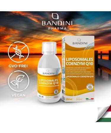 Bandini Coenzyme Q10 - 200mg High Dose Vegan Supplement (10ml) | Fermented Corn | Pure & Lab-Tested | 4-Month Supply - Buy Online on GoSupps.com