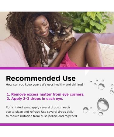 Nutri-Vet Eye Rinse Liquid for Cats - 4oz | Gentle Eye Care Solution - Buy Online on GoSupps.com