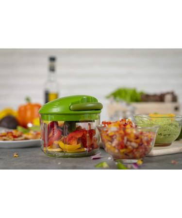Kuhn Rikon Pull Chop Vegetable Chopper with Stainless Steel Blades Food Chopper with Non-Slip Base Easy to Use Fruit Cutter and Onion Chopper Essential Kitchen Accessories 500ml - 3 Year Guarantee Small - 500ml - Buy Online on GoSupps.com