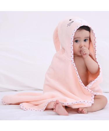 TBEZY Baby Hooded Towel | Ultra Soft Thick Cotton Bath Towel for Newborn (Bunny) Rabbit Design - Buy Online on GoSupps.com