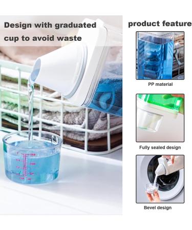 4 Pcs Laundry Detergent Dispenser - Laundry Detergent Dispenser Washing Powder Dispenser | Large Pump Dispenser Bottle | Laundry Room Accessories Suitable For Scent Booster Beads Washing Powder - Buy Online on GoSupps.com