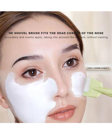 AUTOECHO Facial Scrub Brush Comfortable Facial Pore Cleansing Brush | Double Head Silicone Cosmetic Wash Scrubber Face Mud Applicator Scraper for Various Skin Care Products - Buy Online on GoSupps.com