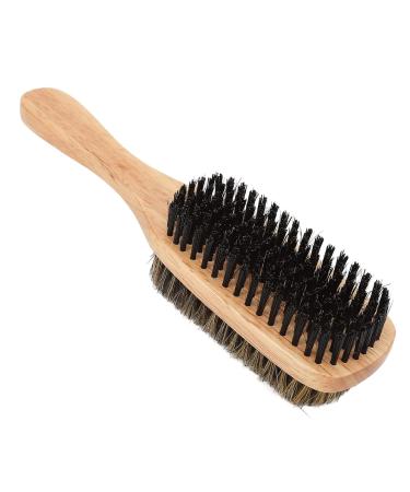 Large Double-Sided Beard Brush | Soft & Hard Bristles | Ergonomic Design for Gentle Facial Care - Buy Online on GoSupps.com