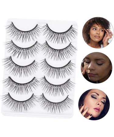 LALAFINA 10 Pairs Eyelashes Halloween Makeup Supplies Natural Eye Lashes Christmas Eye Lashes Fluffy Eyeslash Long Extension Eyeslash Fake Natural Lash Fake Eyelash Fiber Slender 3d - Buy Online on GoSupps.com