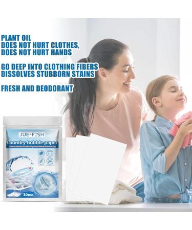 Detergent Sheets | Natural Fresh Scent Washer Sheet - Trave Size Liquidless Laundry Strips Detergent Zero Waste Sheets Plastics Laundry - Buy Online on GoSupps.com