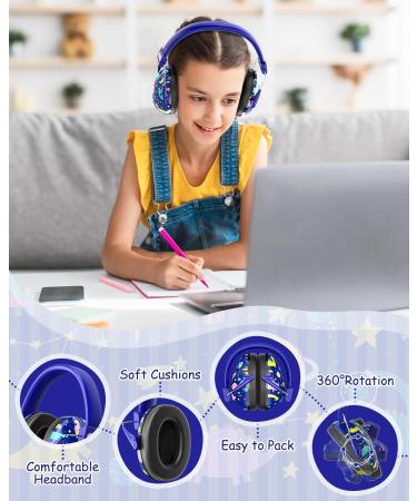 High-Quality Noise Protection Headphones for Kids | Dr. Meter Mini Ear Protection for Sports Events & Everyday Use - Blue - Buy Online on GoSupps.com