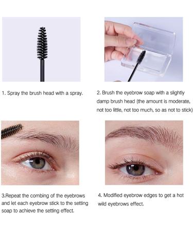 Woman Makeup Eyebrow Stamp Kit | Step Eyebrow Stamp Shaping Kit with Eyebrow Soap Stencils Brushes | Waterproof Long-Lasting Eyebrow Definer Kit for Women Makeup Sillervan - Buy Online on GoSupps.com
