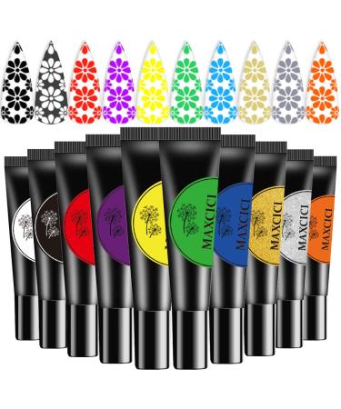 Nail Stamp Plate Gel Set - 22 pcs: Stamping Plates, Polishes, Stamper, Scaper, Templates - Flowers, Animals, Holidays, Summer, Lace Designs - Buy Online on GoSupps.com