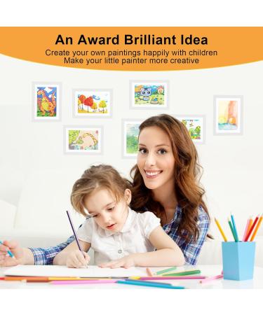 Buy BOKALAKA A4 Children's Drawing Picture Frames - Front Opening 2 White Frames for Kids Art Changeable Design - Buy Online on GoSupps.com