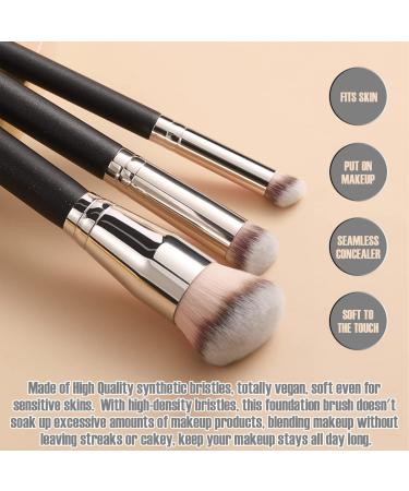 Rytrre Foundation Contour Brush Set - Professional Kabuki Brushes for Liquid Makeup - Perfect for Blending Flawless Powder Cosmetics - 3Pcs Collection - Buy Online on GoSupps.com