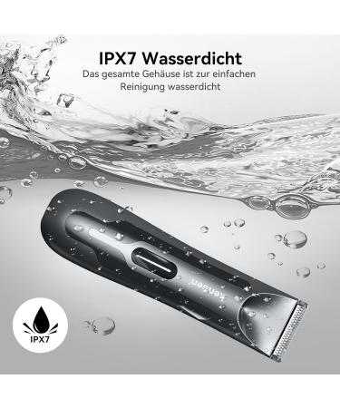 Buy Kensen Men's Intimate Razor - IPX7 Waterproof LED Light Wet & Dry for Body Grooming | Perfect for Testicles Legs Chest & Armpits - Buy Online on GoSupps.com