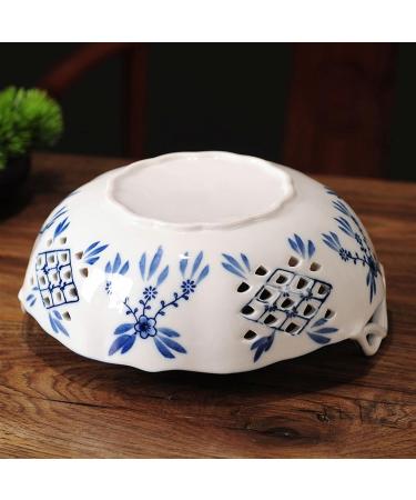 Fruit Bowl Fruit Plate Home Round Ceramic Fruit Bowl Living Room Dining Room Kitchen Desktop Porcelain Fruit Dish Hollow Candy Bowl Fruit Plate - Buy Online on GoSupps.com