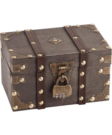 Vintage Wooden Jewelry Organizer Box with Lock | Eco-Friendly Touch Jewelry Storage for Women & Girls - Buy Online on GoSupps.com
